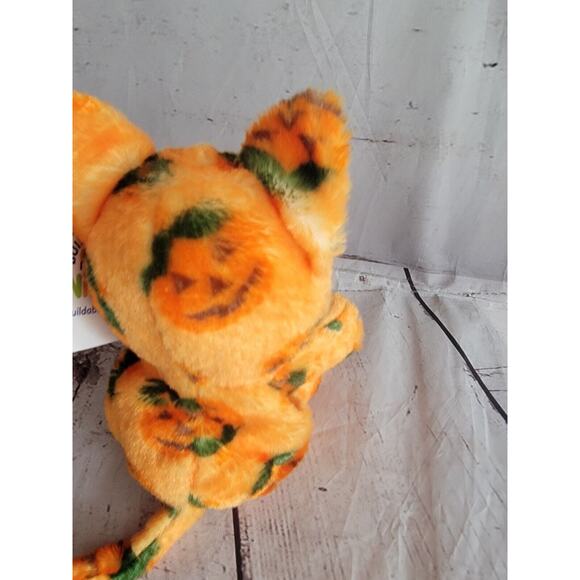 Build A Bear Halloween Pumpkin Kitty Mini Beans 2024 NWT pumpkin On One Eye. - Picture 6 of 8